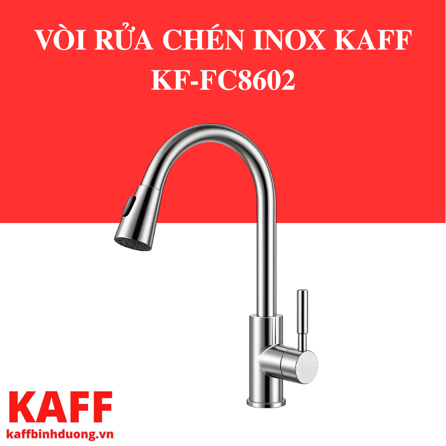 VÒI RỬA CHÉN INOX KAFF KF-FC-8602