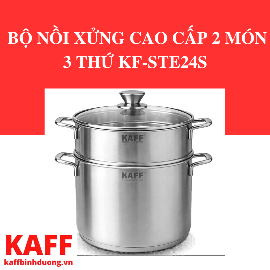 BỘ NỒI XỬNG CAO CẤP 2 MÓN 3 THỨ KF-STE24S
